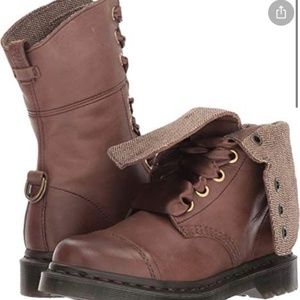 Doc Martens Aimilita Brown Combat Boot